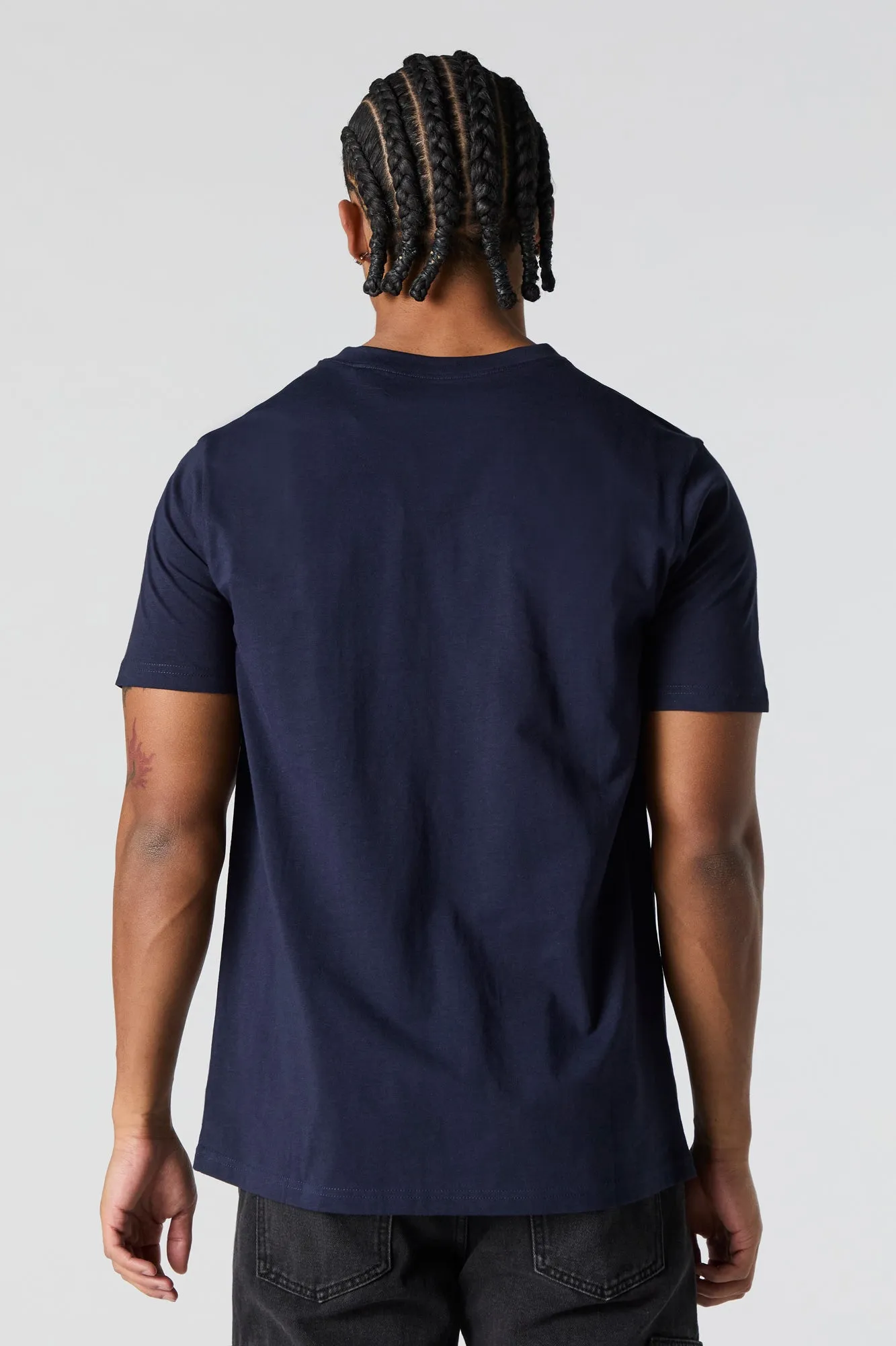 T-shirt Henley uni sold by Urban Planet product image thumbnail 2