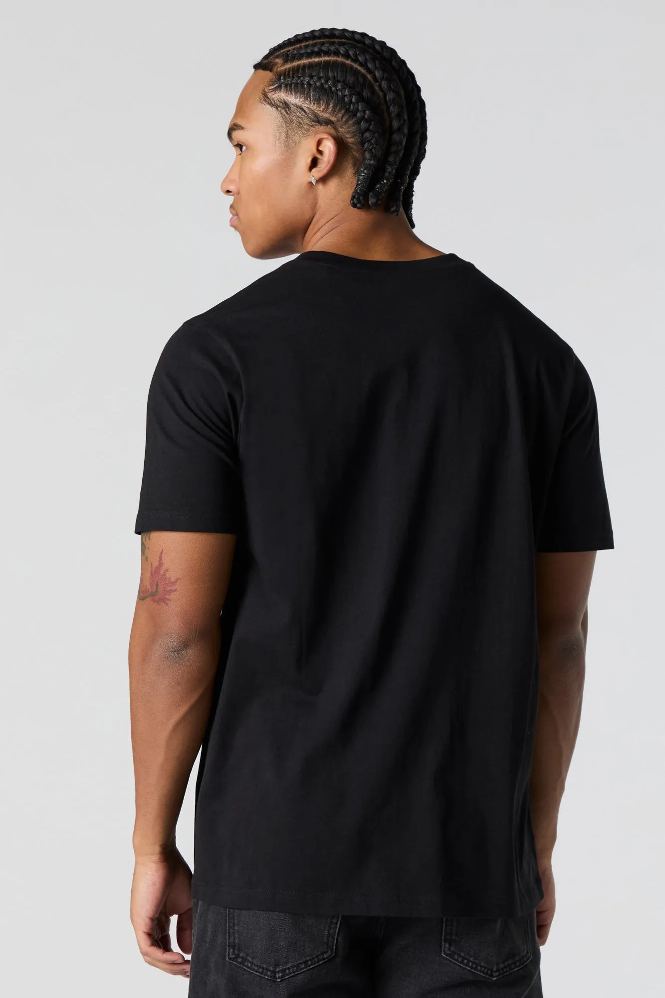 T-shirt Henley uni sold by Urban Planet product image thumbnail 5