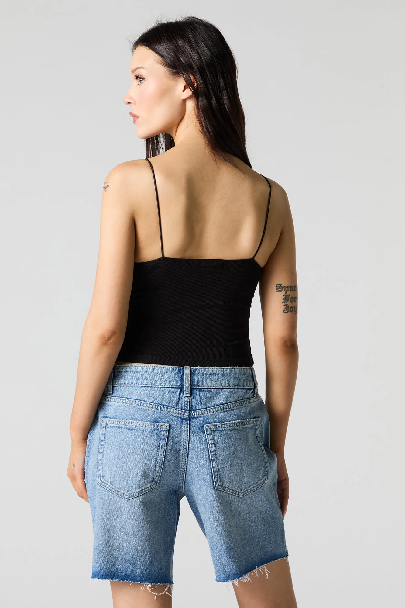 Medium Wash Distressed Jort sold by Urban Planet product image thumbnail 2