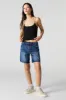 Jean-short à rebord effiloché délavé foncé sold by Urban Planet