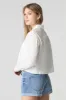 Medium Wash Rolled Hem Stretch Denim Short sold by Urban Planet
