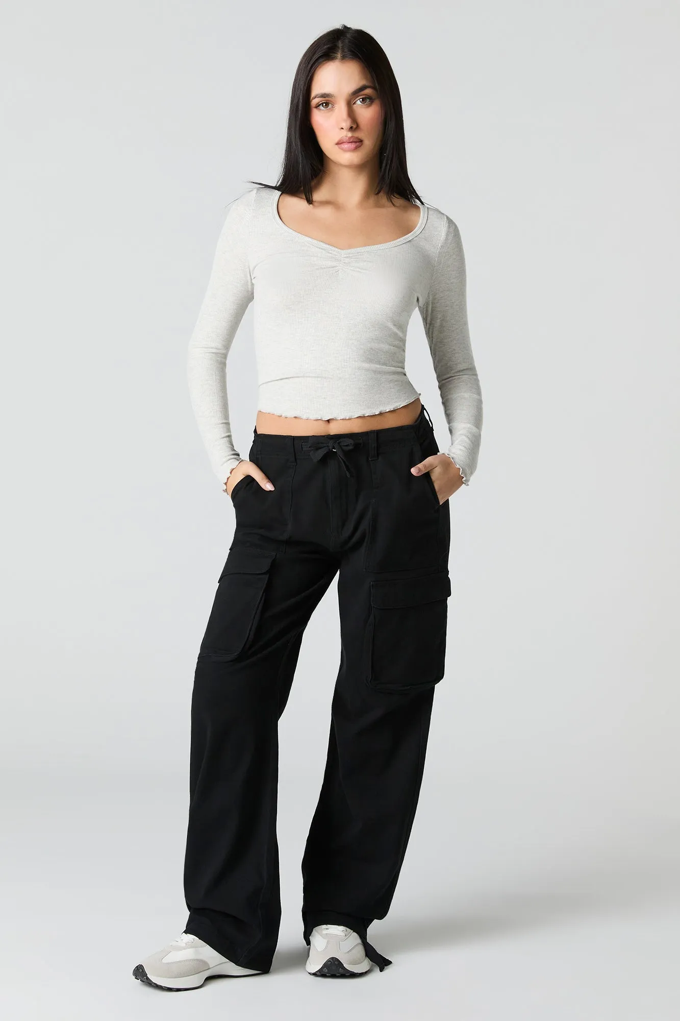 Pantalon cargo à taille coulissante sold by Urban Planet product image thumbnail 4