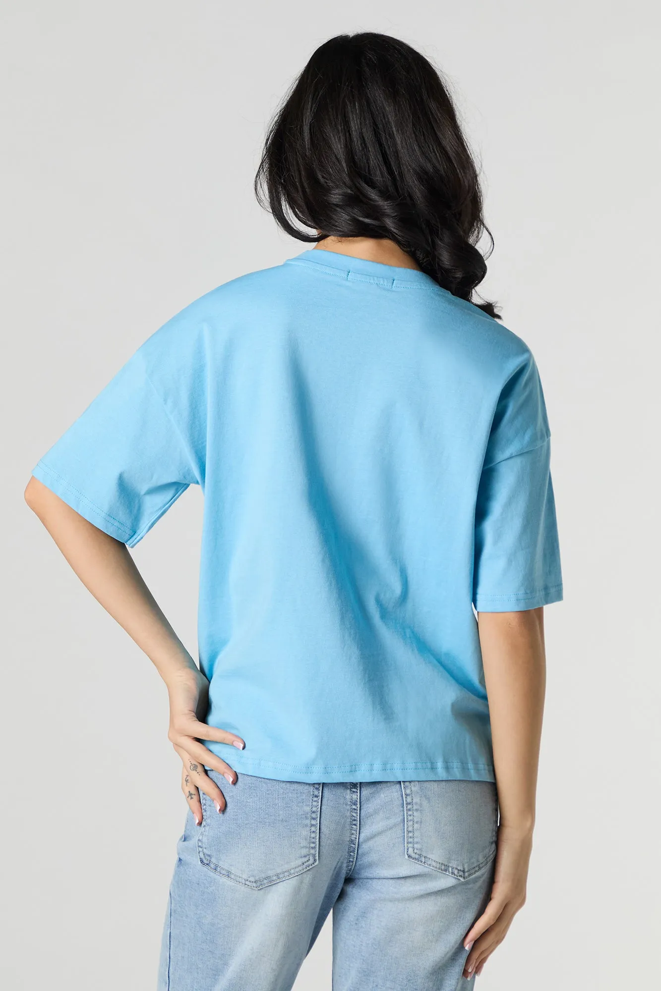 T-shirt avec motif brodé LA 93 sold by Urban Planet product image thumbnail 2