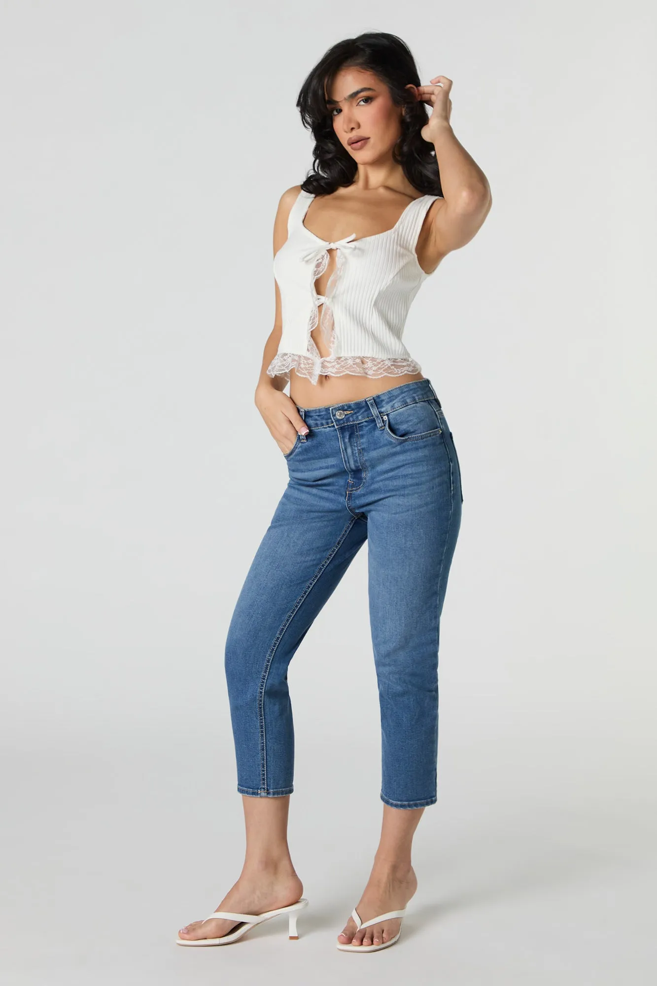 Jean capri mi-taille sold by Urban Planet product image thumbnail 4