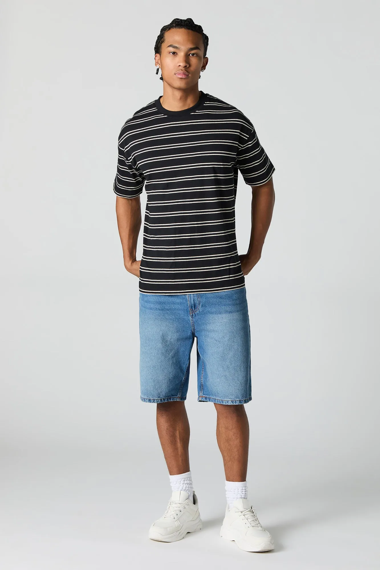 T-shirt rayé ras du cou sold by Urban Planet product image thumbnail 3