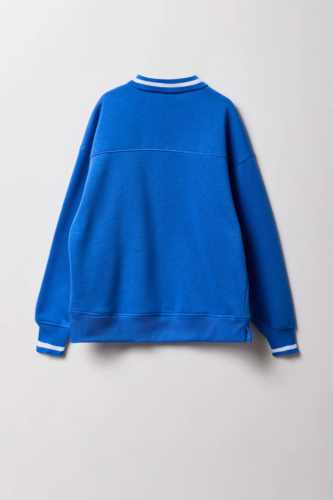 Girls Stitch Graphic Quarter Zip Fleece Sweatshirt sold by Urban Planet product image thumbnail 2