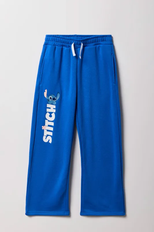 Girls Stitch Graphic Fleece Sweatpant sold by Urban Planet