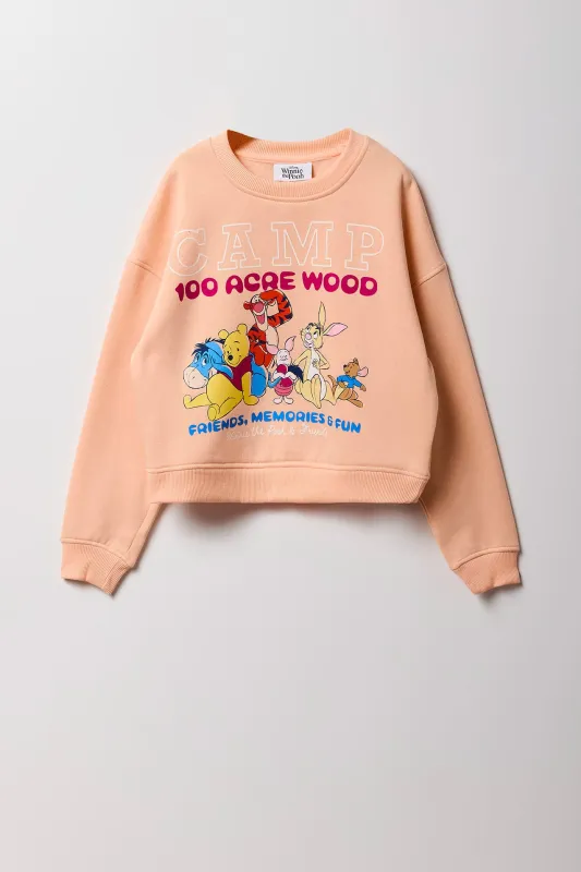 Girls Winnie the Pooh Graphic Fleece Sweatshirt sold by Urban Planet