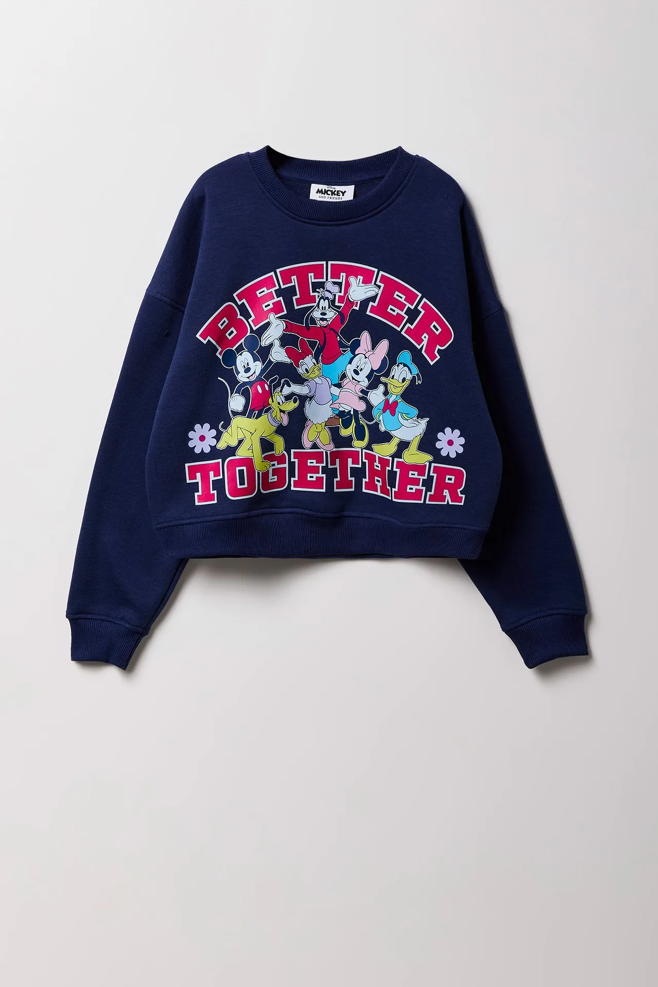 Girls Mickey & Friends Graphic Fleece Sweatshirt sold by Urban Planet