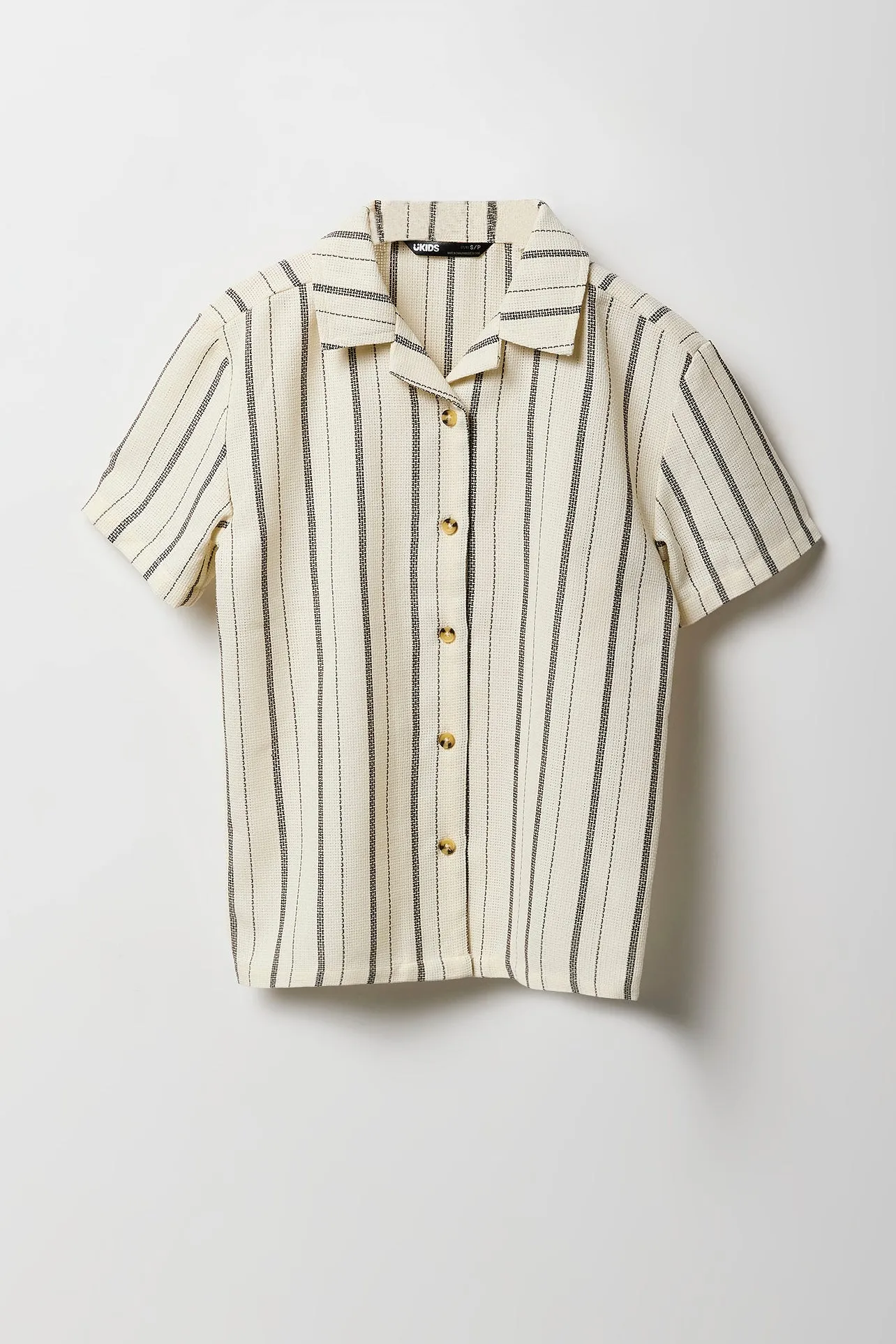 Boys Textured Striped Button-Up Top sold by Urban Planet product image thumbnail 3