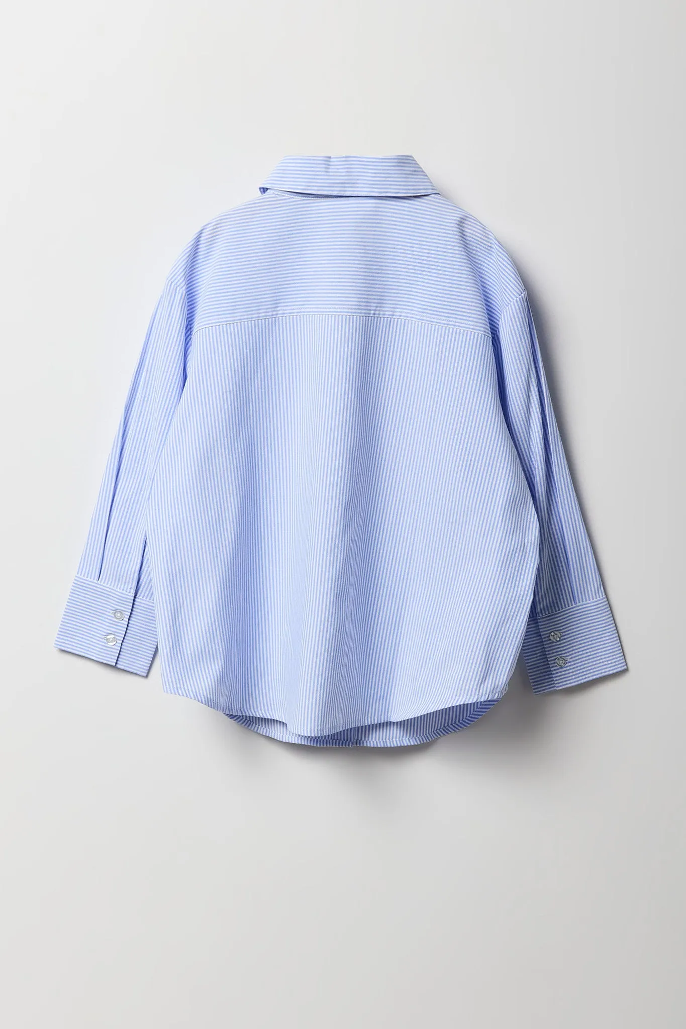 Haut surdimensionné boutonné rayé à manches longues pour fille sold by Urban Planet product image thumbnail 2