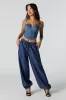 Baggy Denim Drawstring Jogger sold by Urban Planet