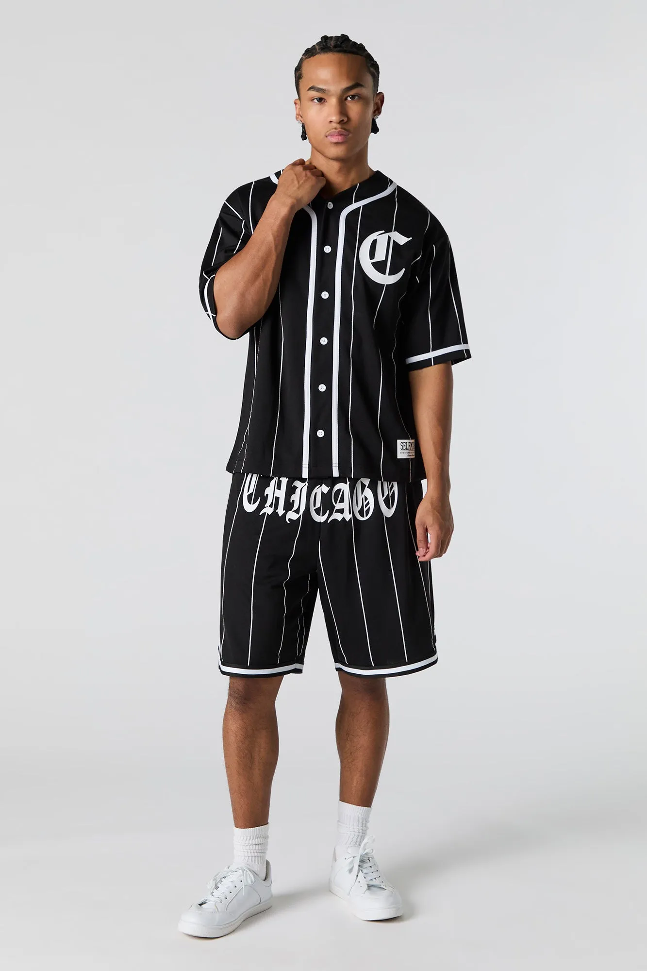 Short Active en filet à imprimé City sold by Urban Planet product image thumbnail 5