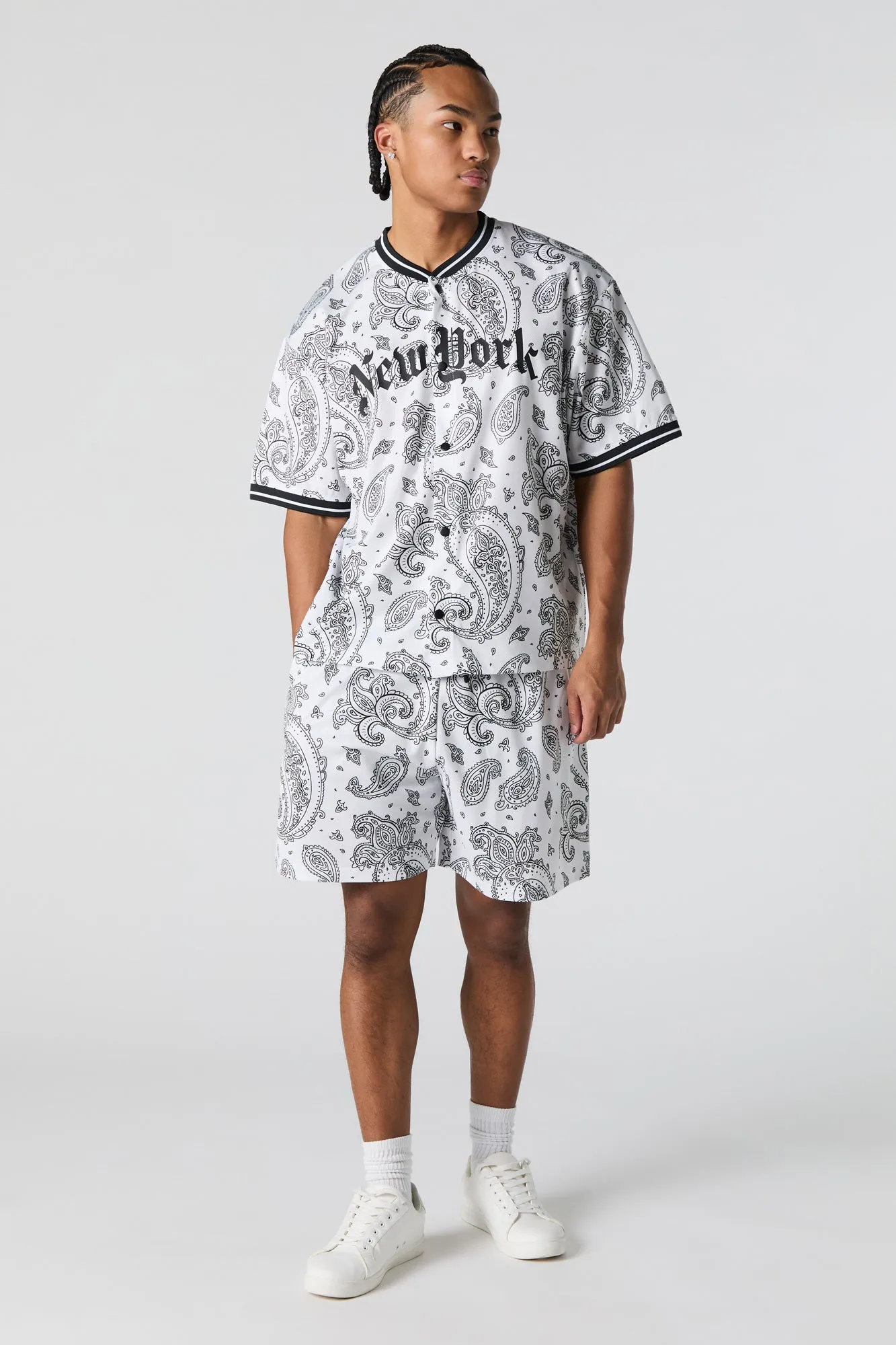 Printed Mesh Jersey sold by Urban Planet product image thumbnail 3