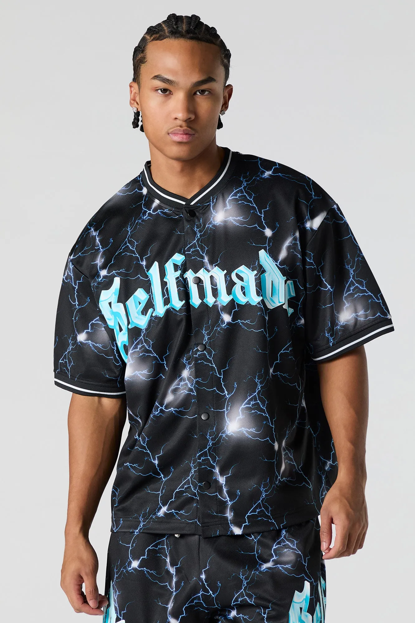 Printed Mesh Jersey sold by Urban Planet product image thumbnail 5