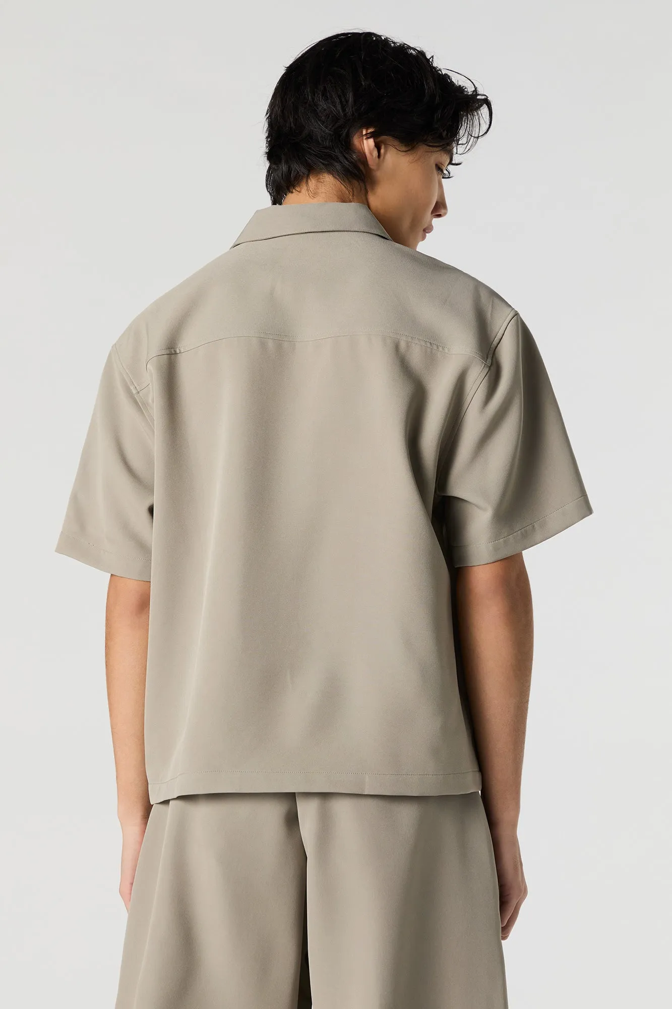 Haut carré boutonné à manches courtes sold by Urban Planet product image thumbnail 2