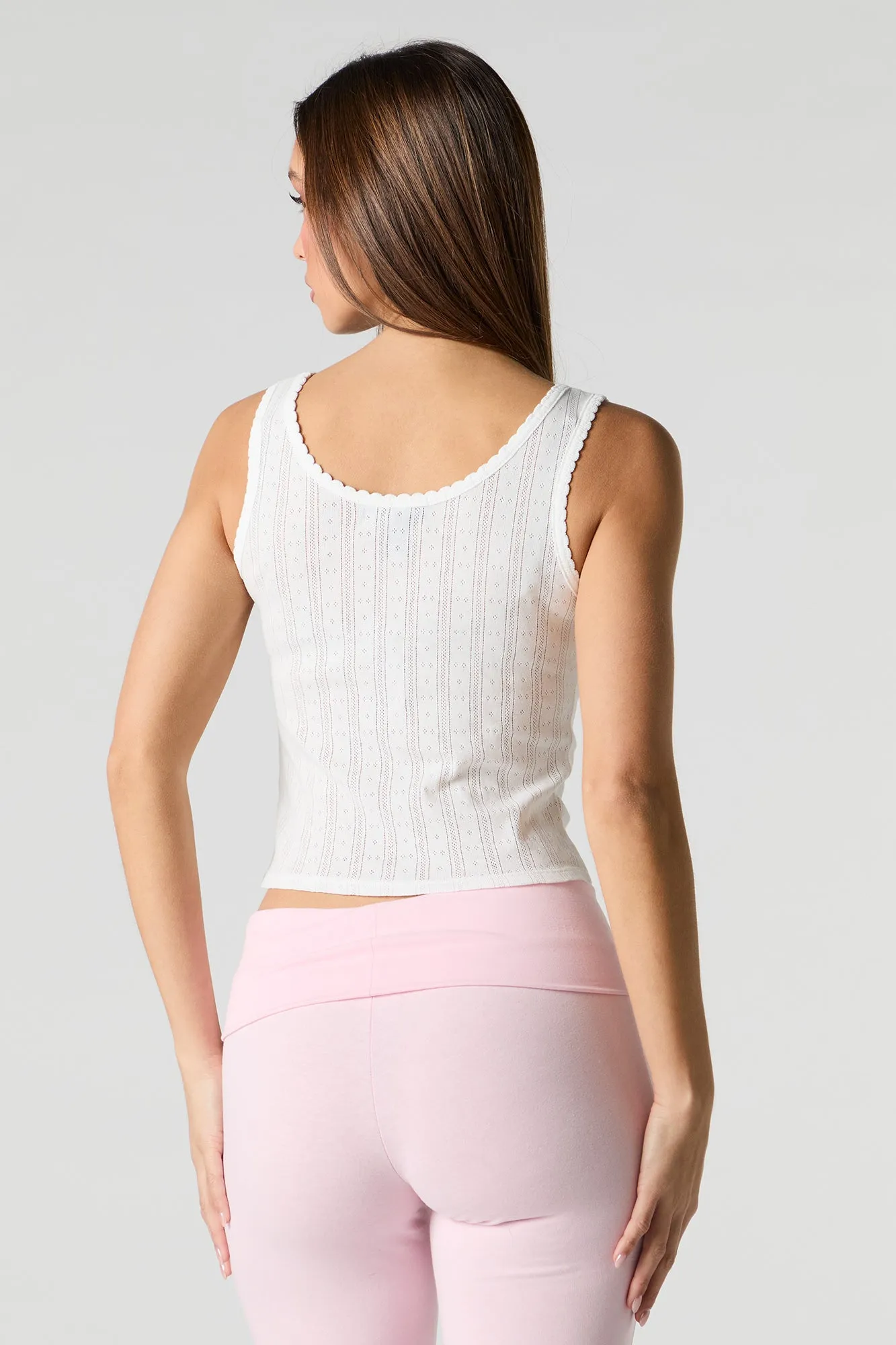 Débardeur en  tricot de pointelle avec imprimé Cutie sold by Urban Planet product image thumbnail 2