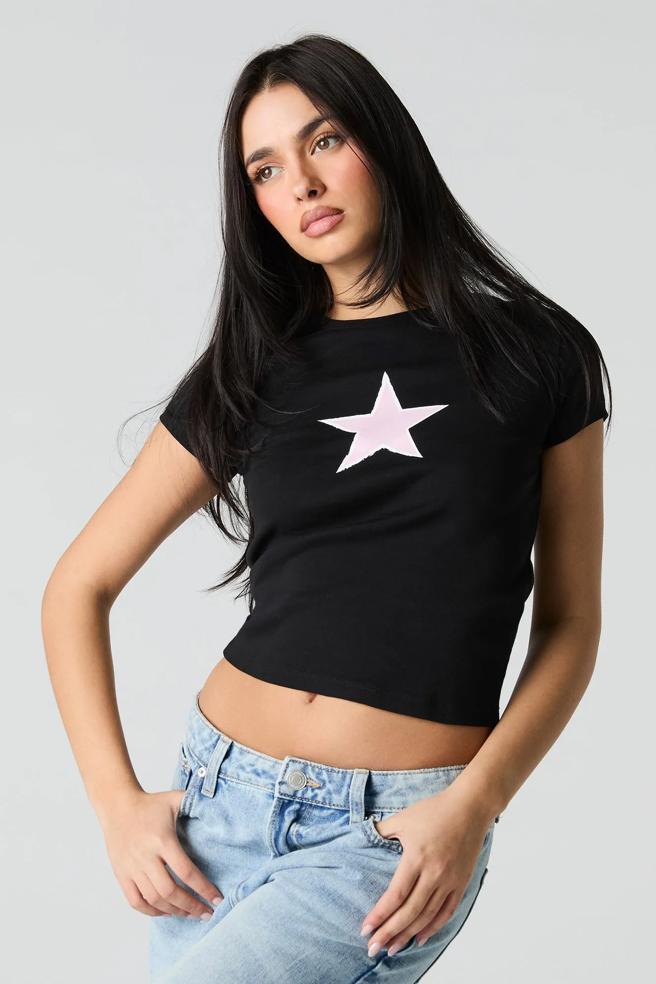 Graphic Cropped T-Shirt sold by Urban Planet product image thumbnail 4
