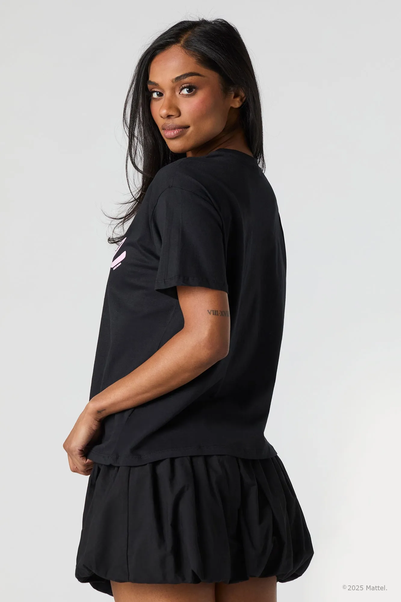 Barbie™ Glitter Graphic Boyfriend T-Shirt sold by Urban Planet product image thumbnail 2