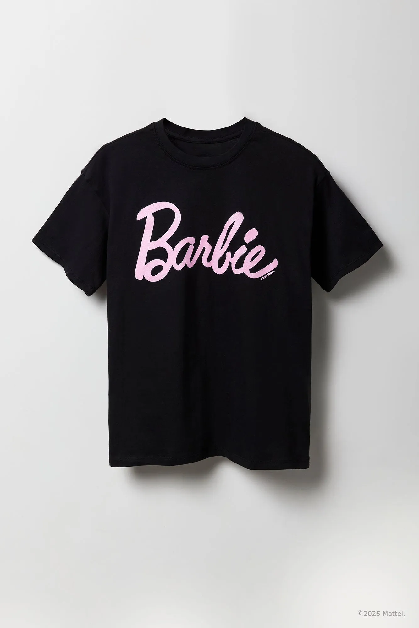 Barbie™ Glitter Graphic Boyfriend T-Shirt sold by Urban Planet product image thumbnail 4