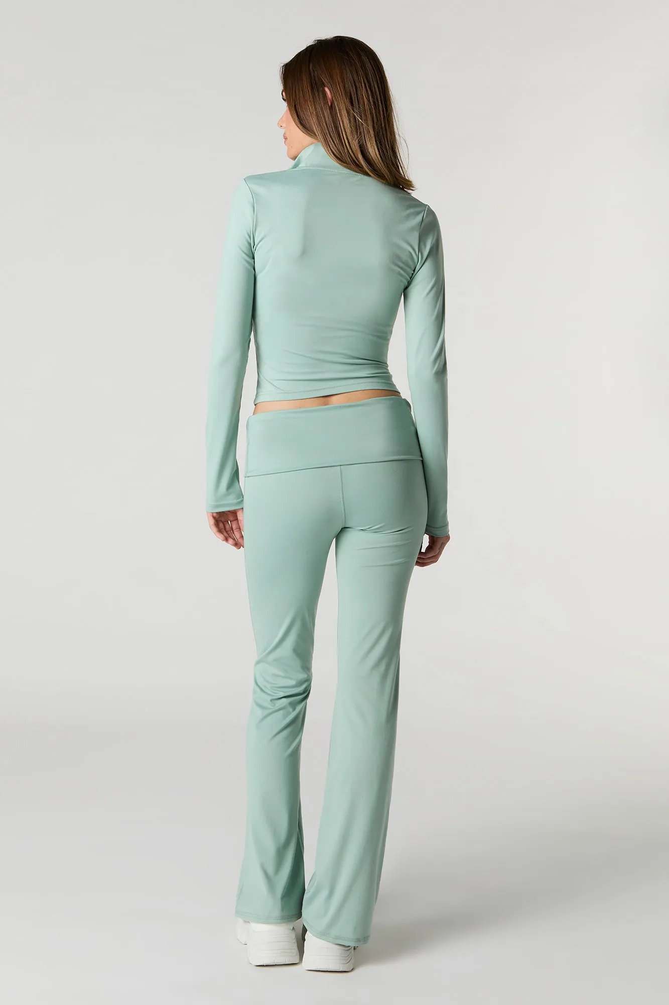 Pantalon Active à jambe évasée et taille pliée sold by Urban Planet product image thumbnail 3