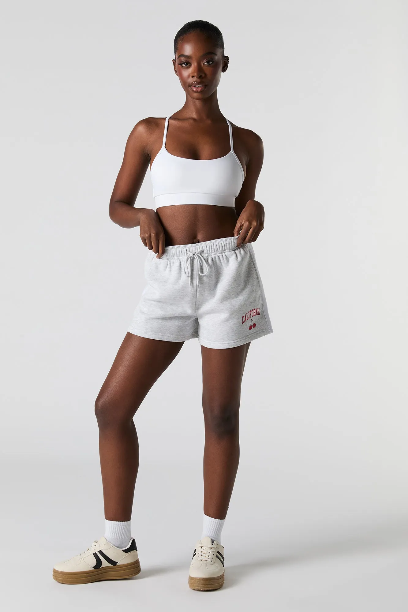 Graphic High Rise Fleece Short sold by Urban Planet product image thumbnail 3