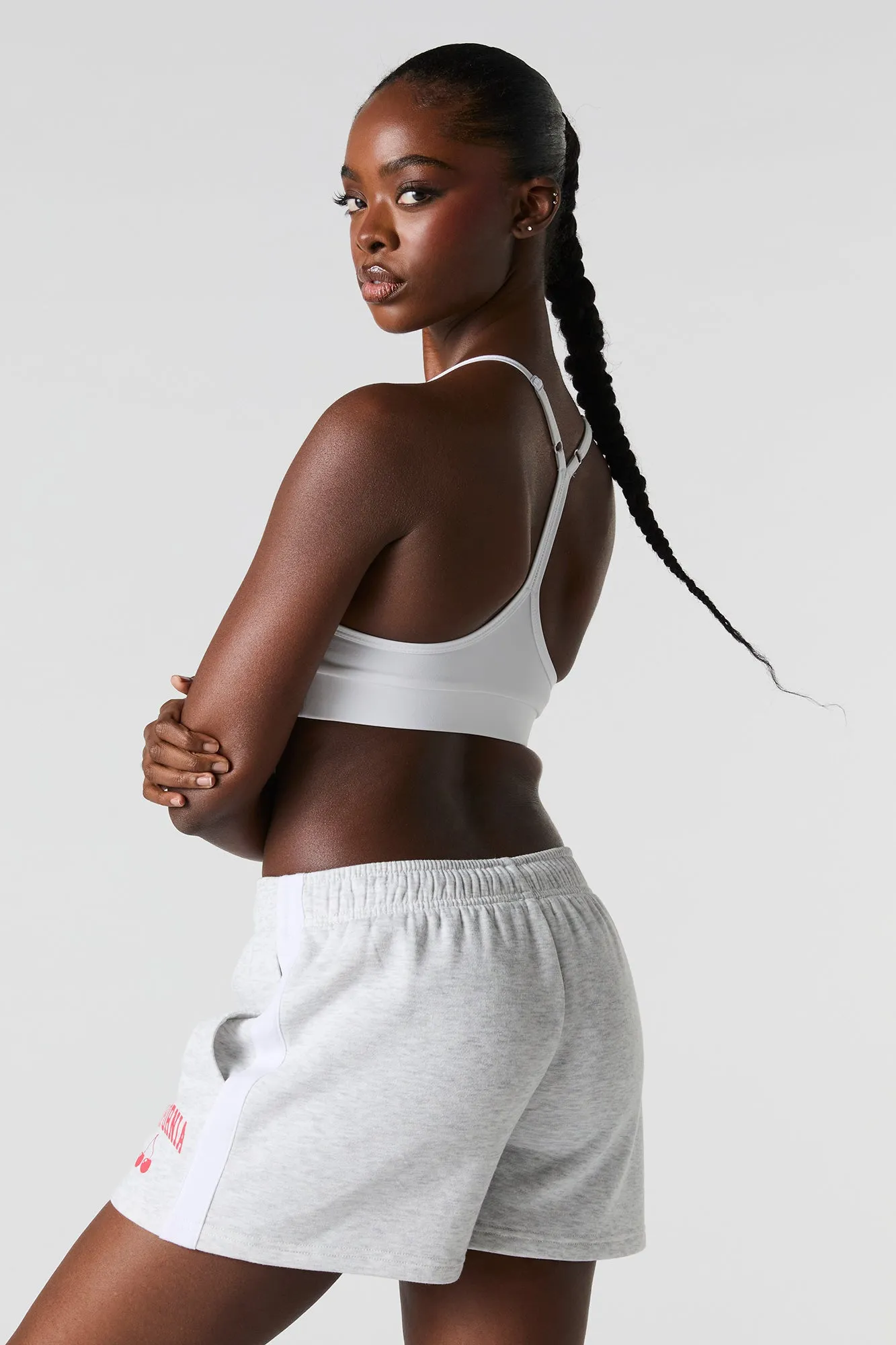 Graphic High Rise Fleece Short sold by Urban Planet product image thumbnail 2