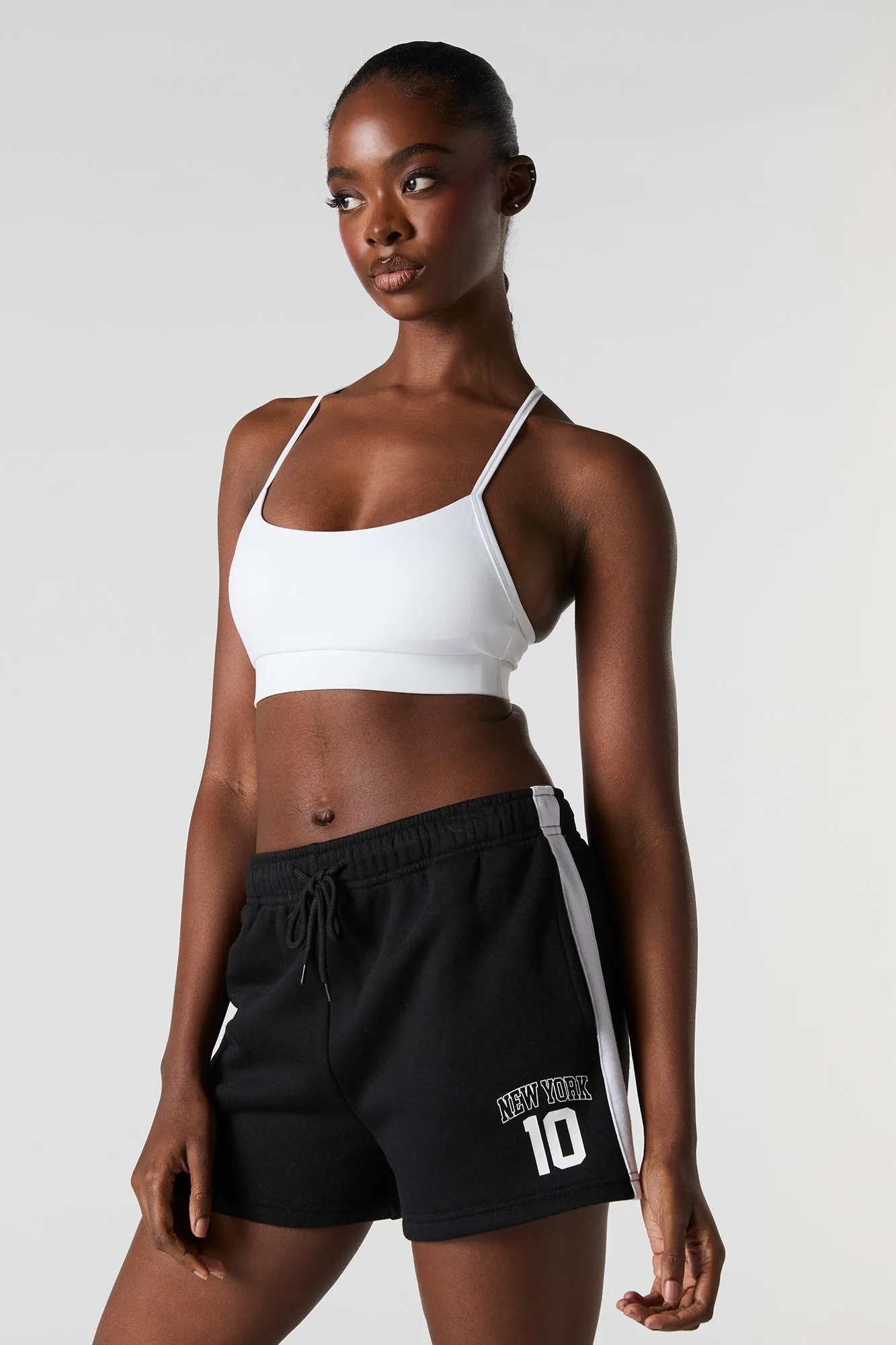 Graphic High Rise Fleece Short sold by Urban Planet product image thumbnail 5