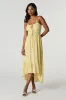 Floral Tie Front High Low Maxi Dress sold by Urban Planet