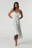 Floral Tie Front High Low Maxi Dress sold by Urban Planet