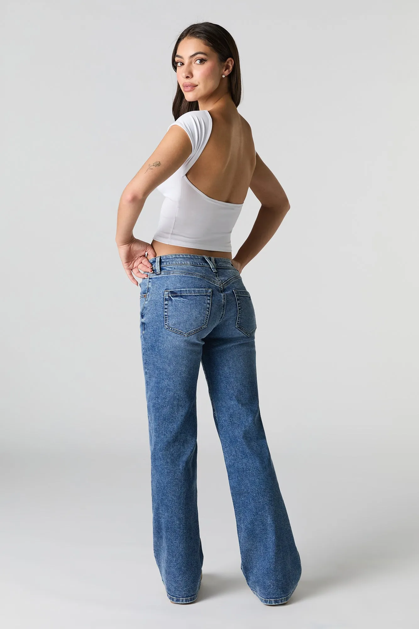 Jean évasé taille basse sold by Urban Planet product image thumbnail 3