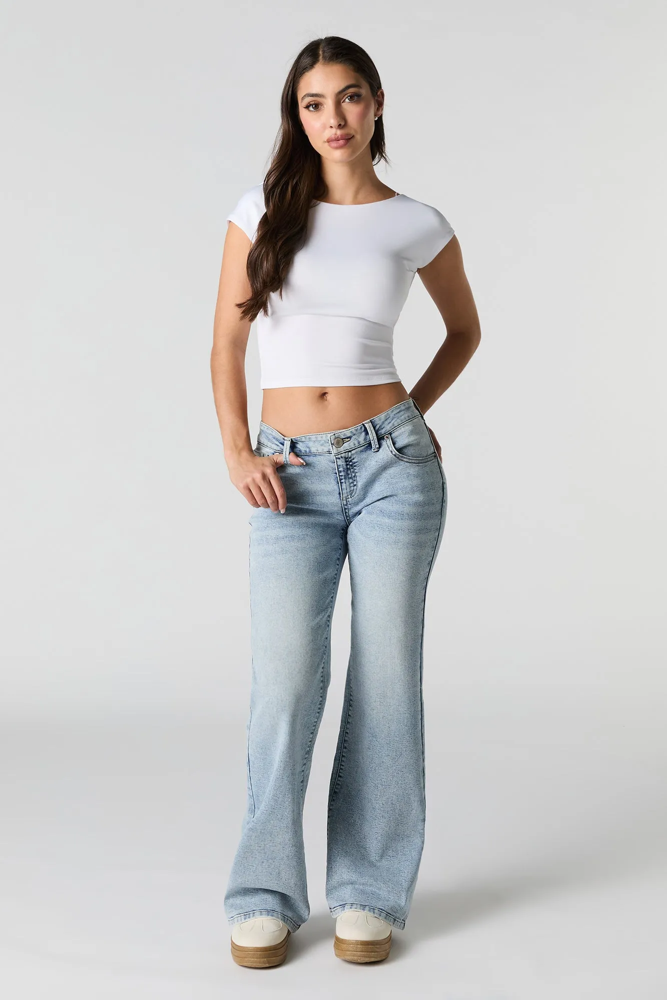 Jean évasé taille basse sold by Urban Planet product image thumbnail 4