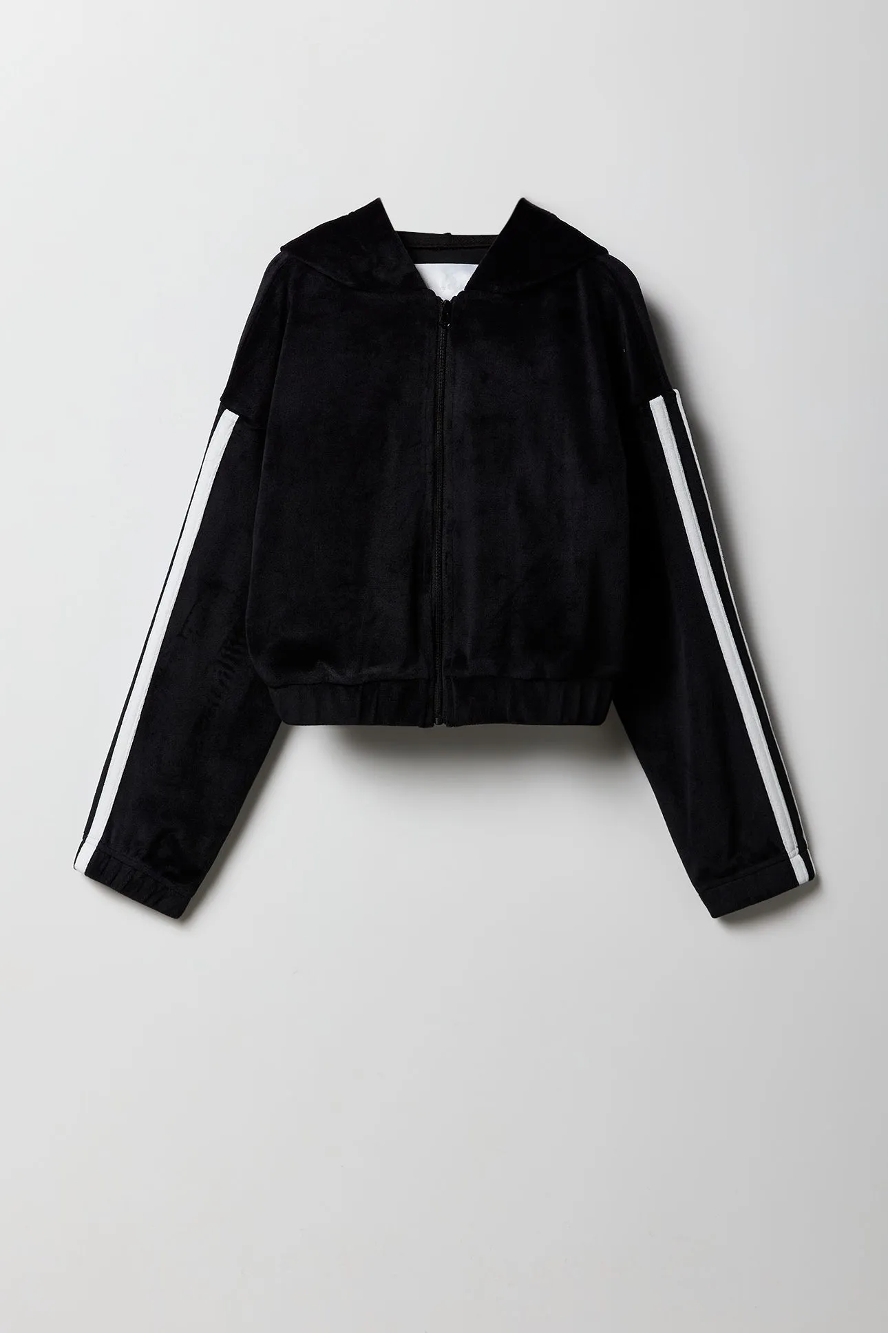 Girls Active Velour Zip-Up Hoodie sold by Urban Planet product image thumbnail 3