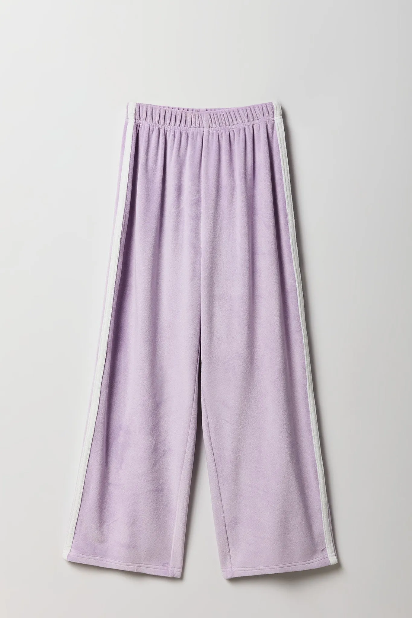 Girls Active Velour Side Striped Wide Leg Pant sold by Urban Planet product image thumbnail 5