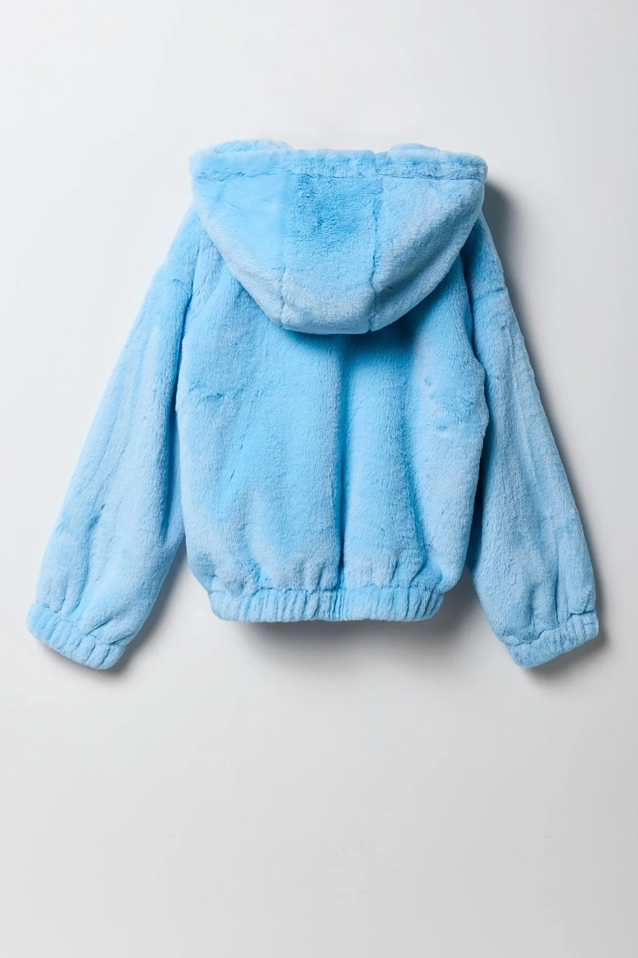 Girls Faux Fur Hooded Bomber Jacket sold by Urban Planet product image thumbnail 2