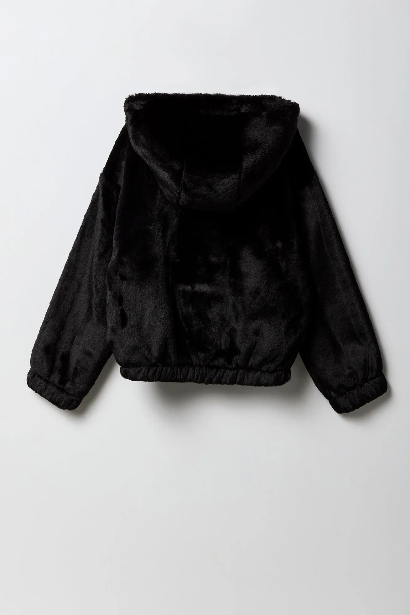 Girls Faux Fur Hooded Bomber Jacket sold by Urban Planet product image thumbnail 4