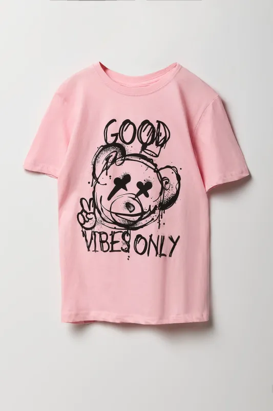 Boys Good Vibes Only Graphic T-Shirt sold by Urban Planet
