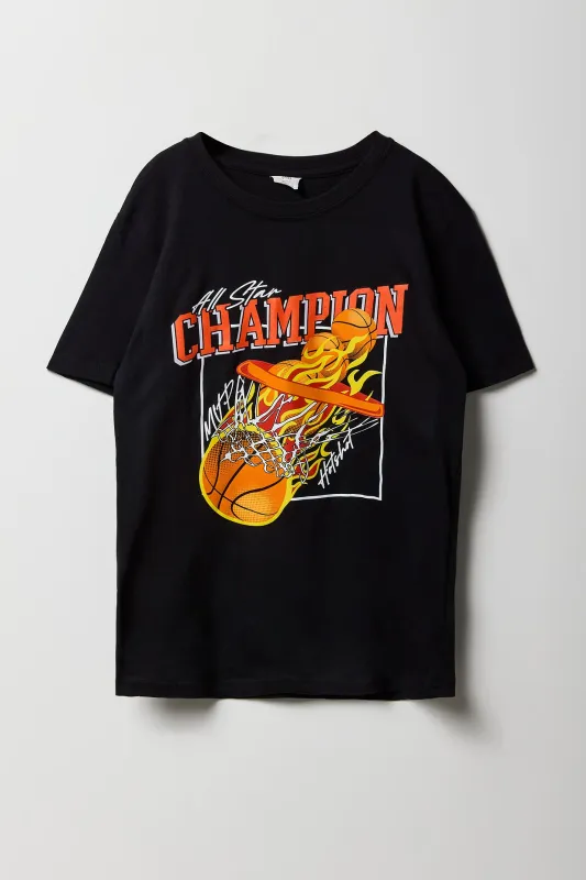 Boys All Star Champion Graphic T-Shirt sold by Urban Planet