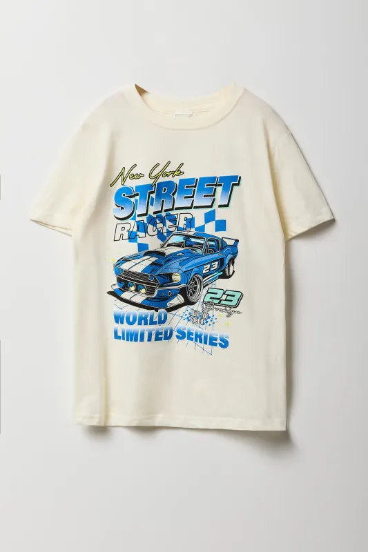T-shirt à imprimé NY Street Racer pour garçon sold by Urban Planet