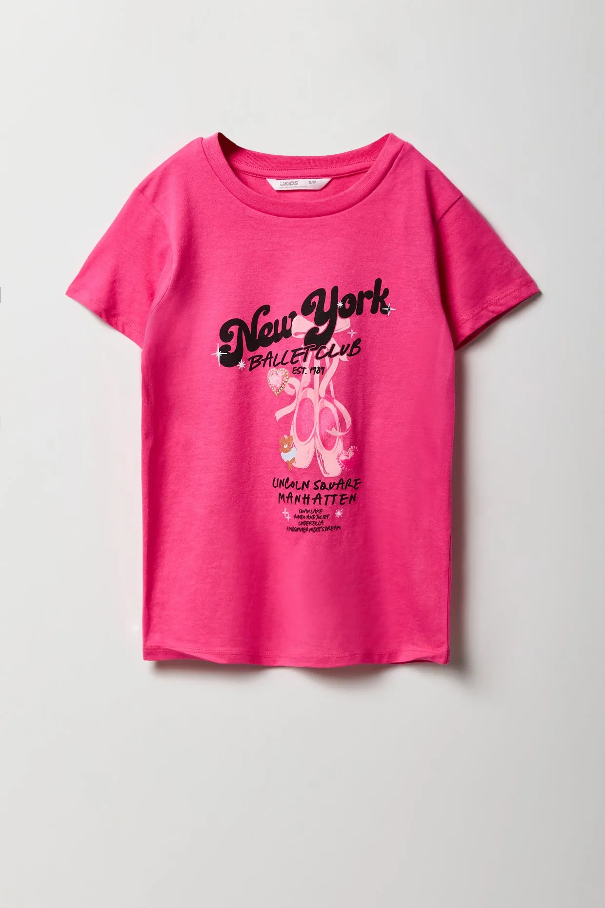 Girls NY Ballet Club Graphic T-Shirt sold by Urban Planet