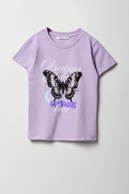 T-shirt à imprimé Dreams Come True pour fille sold by Urban Planet