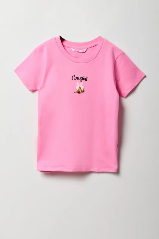 Girls Cowgirl Graphic T-Shirt sold by Urban Planet