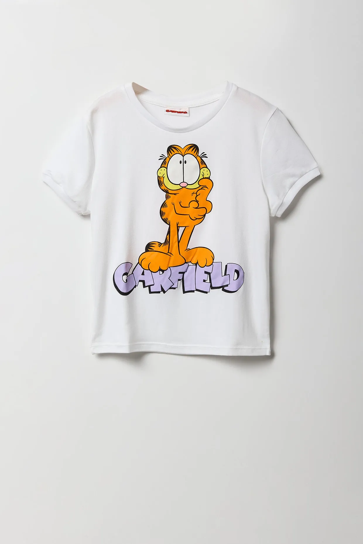 Ensemble pyjama avec t-shirt et short à imprimé Garfield pour fille sold by Urban Planet product image thumbnail 2