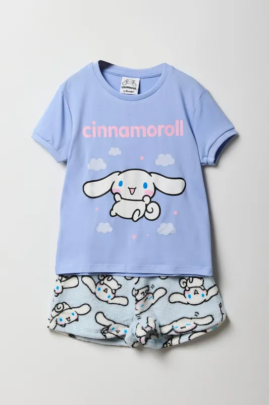 Ensemble pyjama avec t-shirt et short à imprimé Cinnamoroll pour fille made by Urban Planet