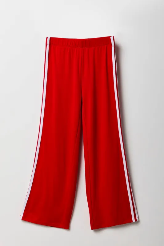 Pantalon à jambe large avec rayures latérales pour fille sold by Urban Planet