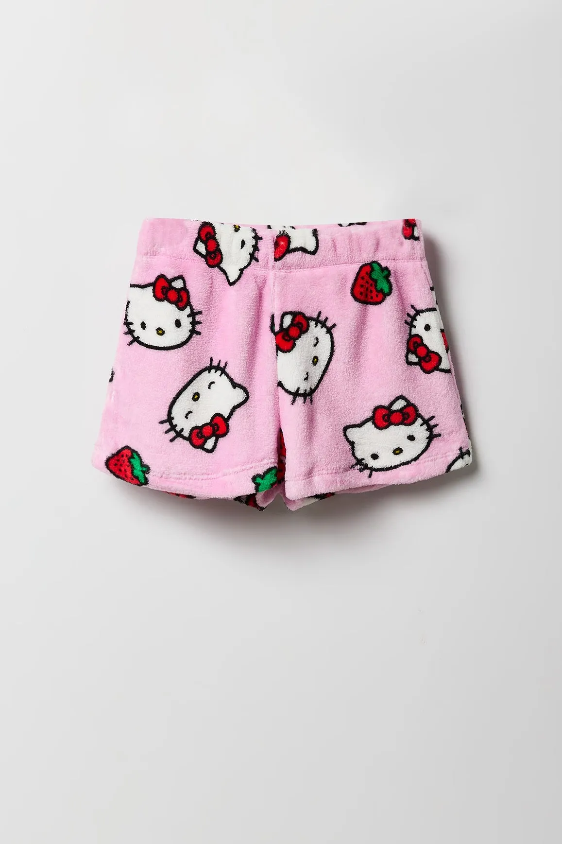 Ensemble pyjama avec t-shirt et short à imprimé Hello Kitty Strawberry pour fille sold by Urban Planet product image thumbnail 4