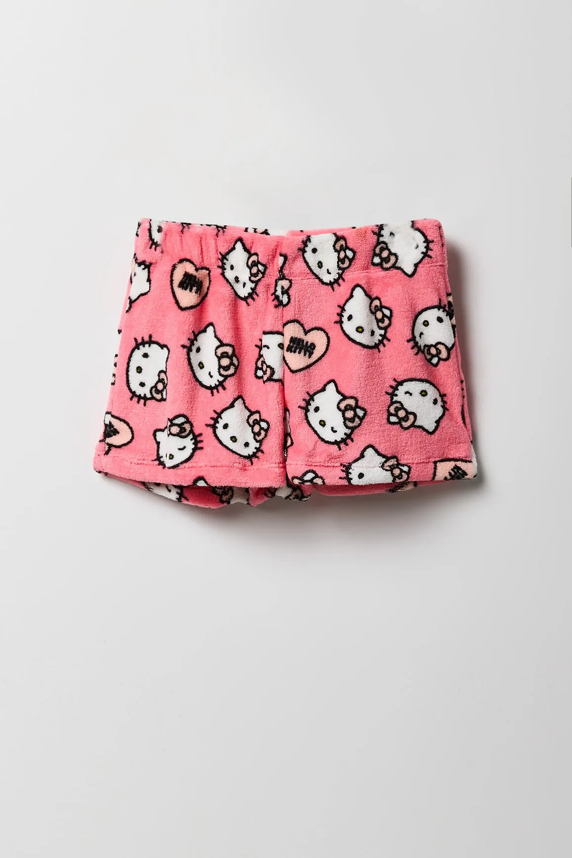 Ensemble pyjama avec t-shirt et short à imprimé Hello Kitty pour fille sold by Urban Planet product image thumbnail 4