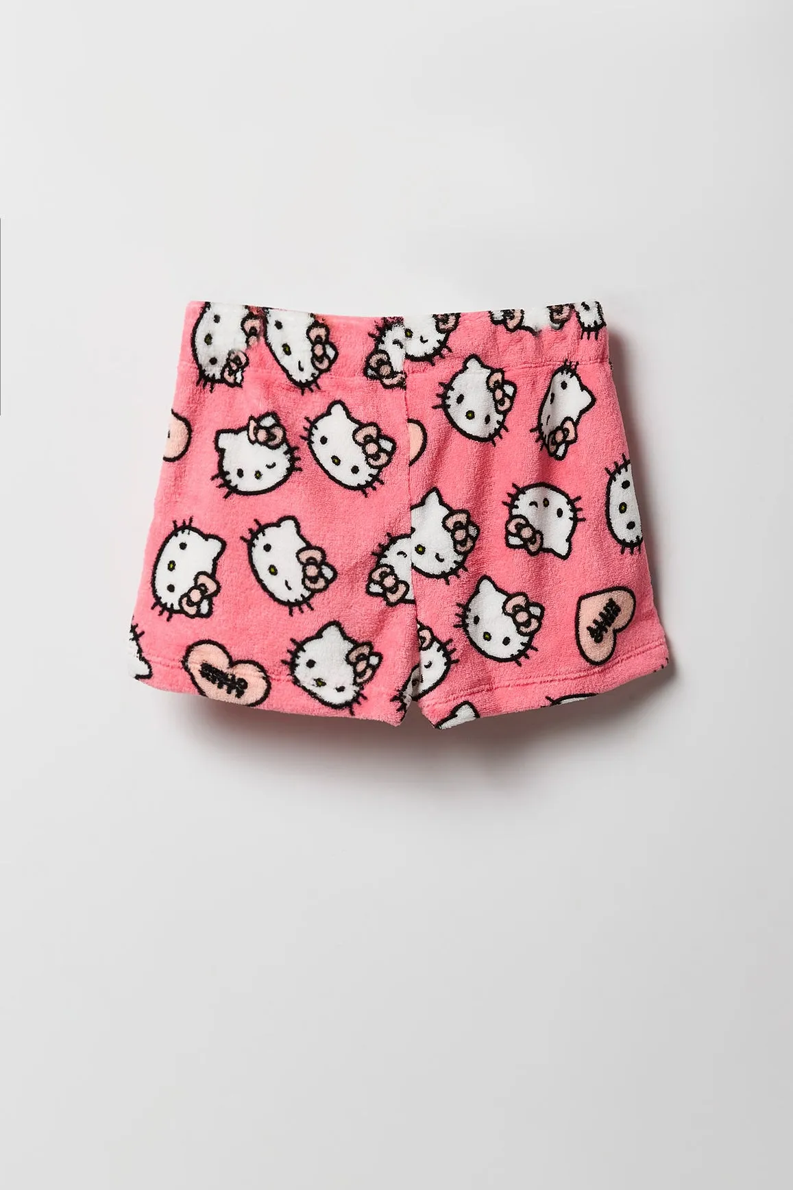 Ensemble pyjama avec t-shirt et short à imprimé Hello Kitty pour fille sold by Urban Planet product image thumbnail 5
