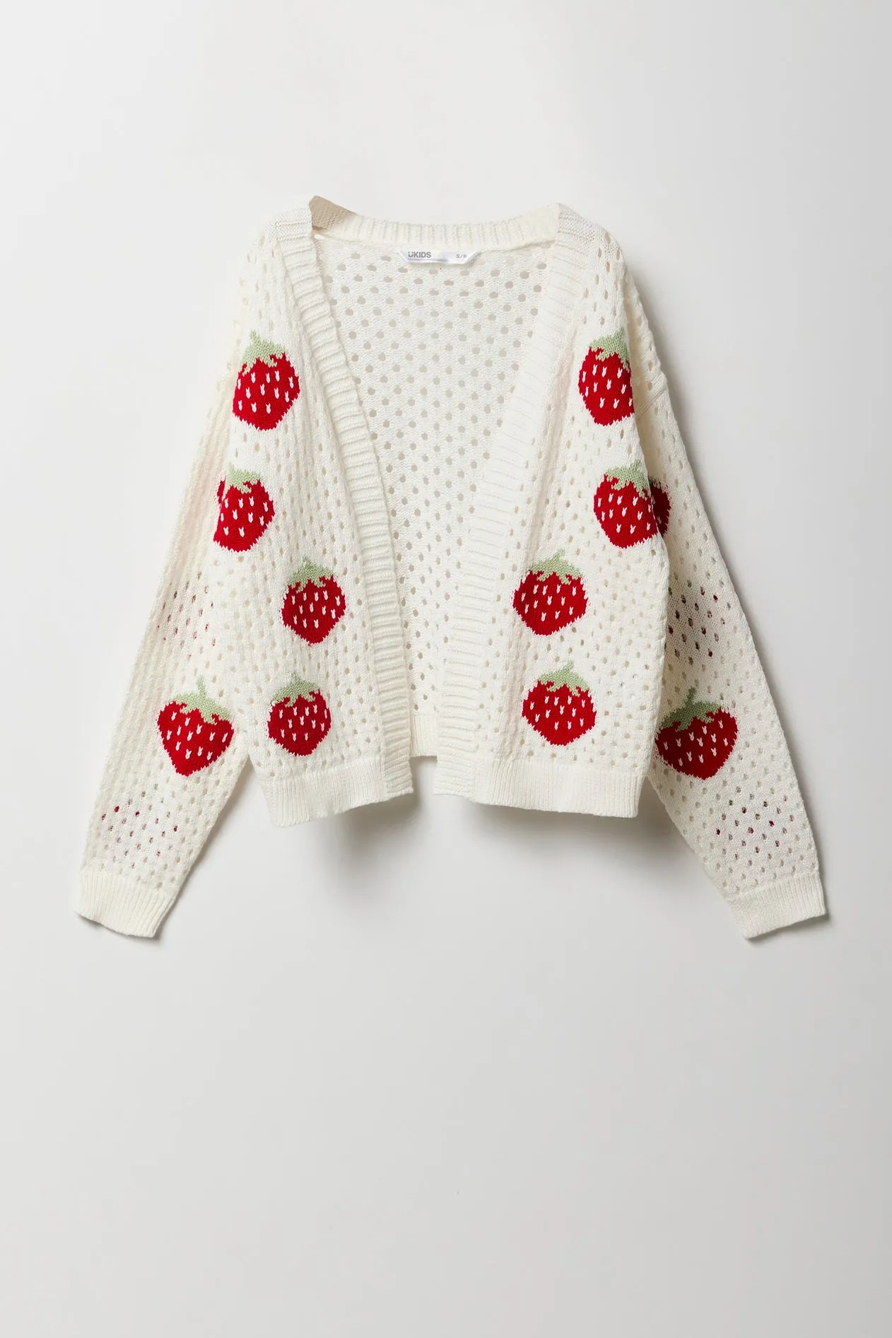 Cardigan en tricot ouvert avec motif pour fille sold by Urban Planet product image thumbnail 5