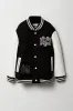 Blouson d'aviateur en molleton à broderie NYC pour garçons sold by Urban Planet